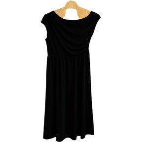 Grace Karin‎ Women's Asymmetrical Ruched Long Black Dress Size 2XL NEW with Tags